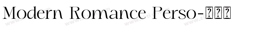 Modern Romance Perso字体转换
